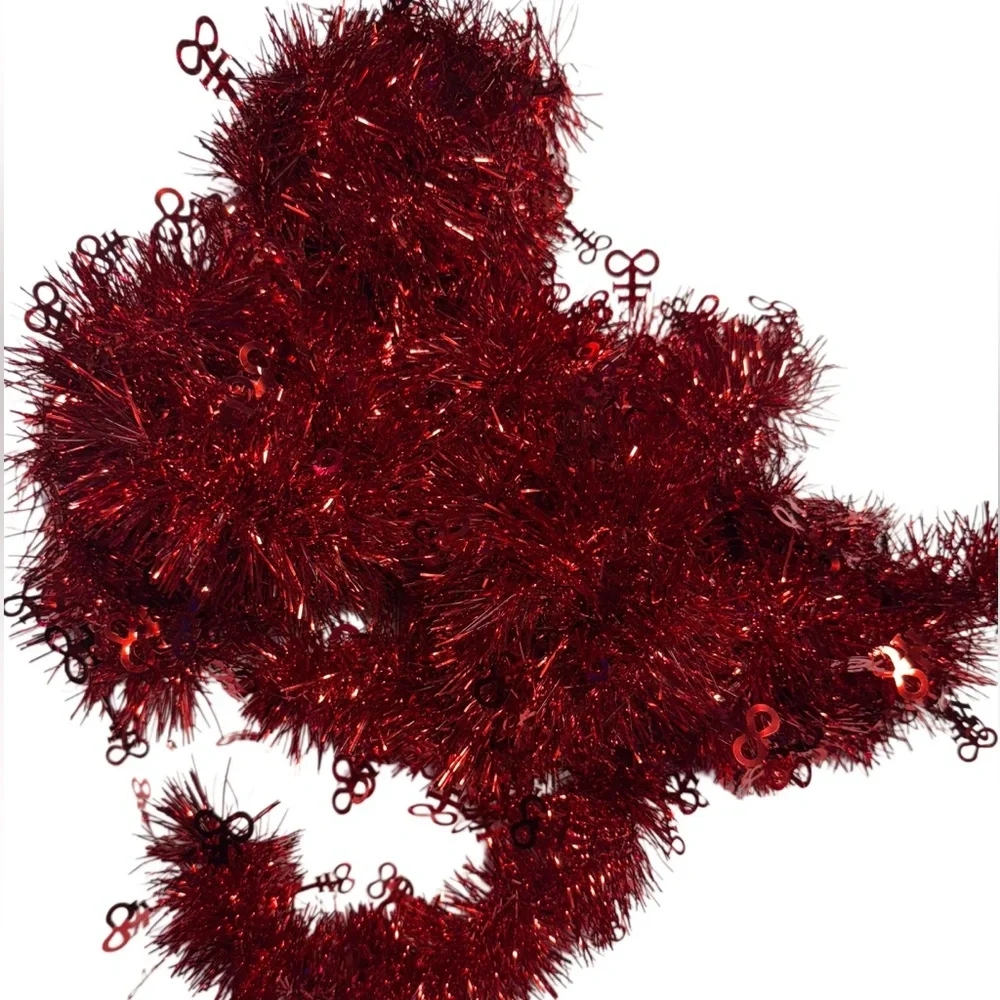 Killstar Red Brimstone Tinsel 76in